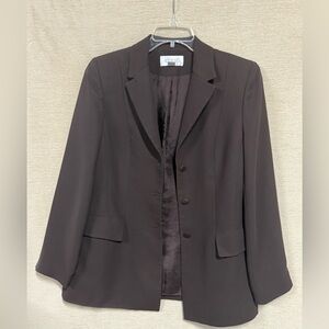 Elegant Dark Brown Women's Blazer